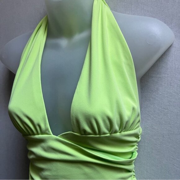 NWT Zara halter ruched midi dress Sz S - Picture 7 of 15